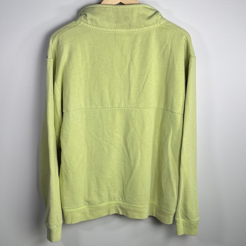 Y2K Style PINK VS Neon Green Oversized 1/4 Zip Sweatshirt Size L Read Desc - Picture 5 of 6